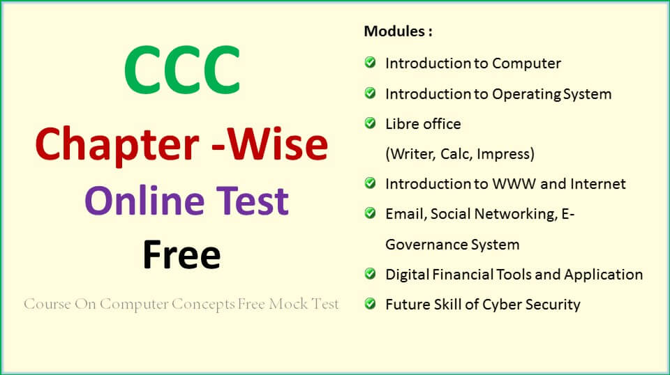 ccc topic wise test