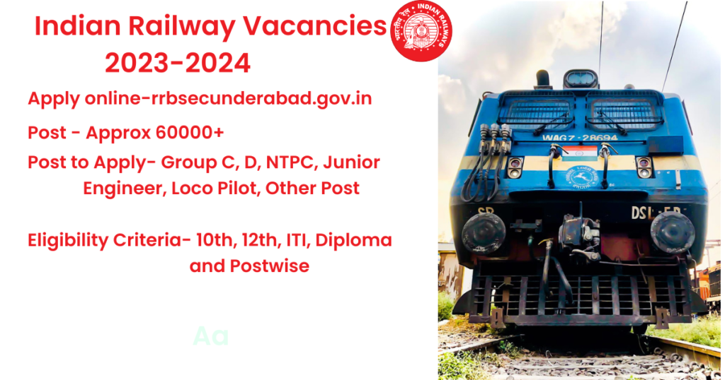 Indian Railway Vacancies 2023 Apply For 60000+Jobs