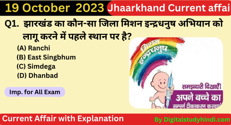 19 October Jharkhand Current Affair In Hindi Digitalstudyhindi